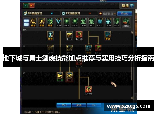 地下城与勇士剑魂技能加点推荐与实用技巧分析指南