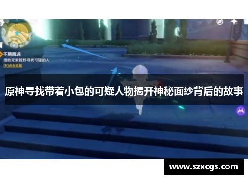 原神寻找带着小包的可疑人物揭开神秘面纱背后的故事